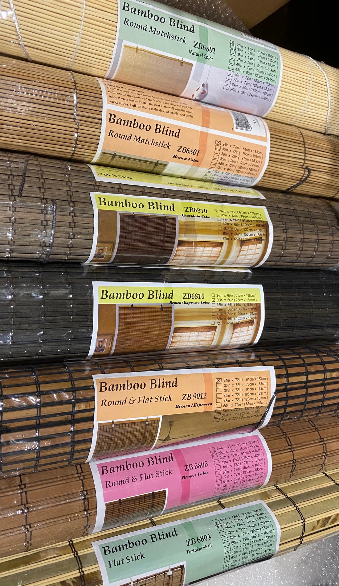Ever wonder how our bamboo blinds are wrapped?