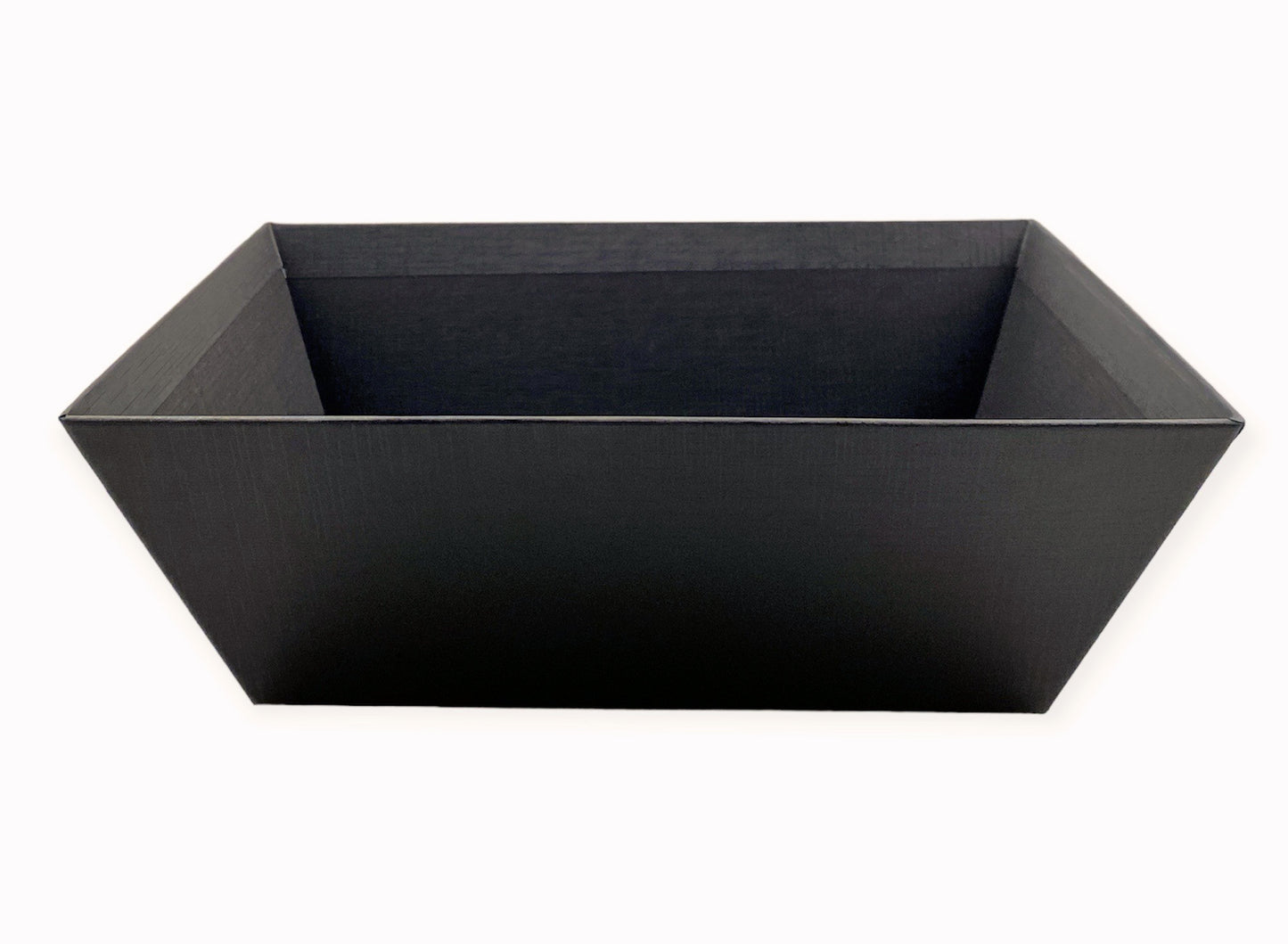 BLACK RECTANGLE Market Trays 16 x 12 x 5 inch Deep (40 Case) Fits a 30x40 Basket Bag