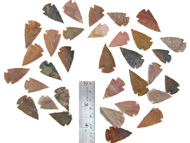 Tribal Arrowheads 25mm 1 inch - Agate - 5 grams - NEW1020