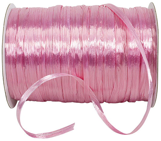 Pearlized Rayon Raffia - Baby Pink - 100 yards