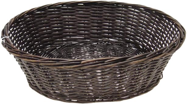 WILLOW OVAL TRAY - BLACK - 20 x 16 x 6 Deep - with hard liner