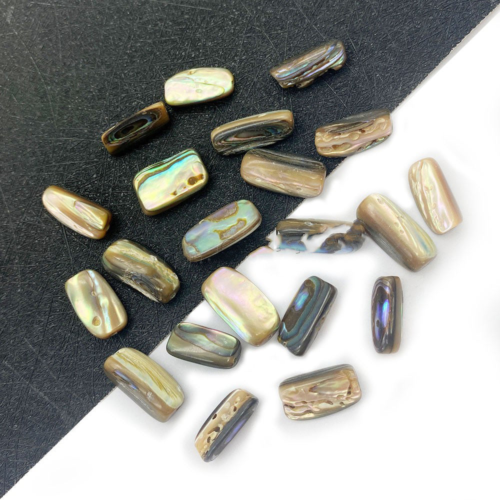 Pack of 5 Abalone Shell Beads - 8x18mm - NEW424