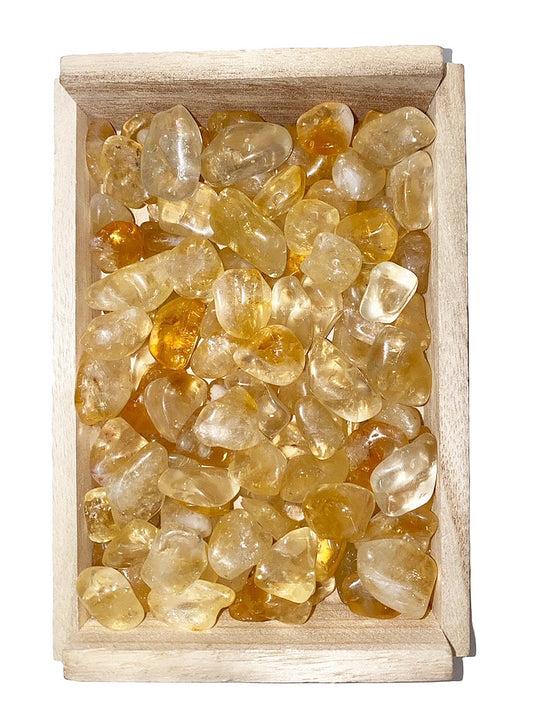 Citrine Tumbled Stones - Small 15 - 25 mm  - Grade A2 - 1 lb. - Brazil - NEW122