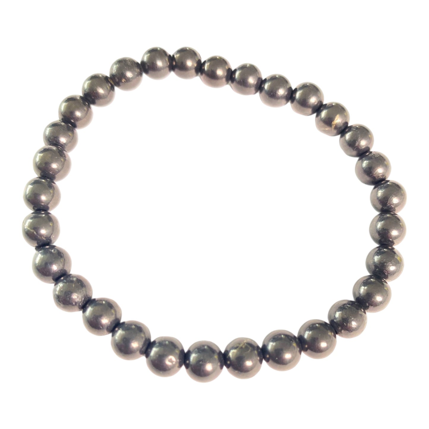 Shungite Stone Bracelet - 6mm Beads - China - NEW424