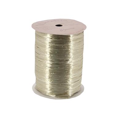 Pearlized Rayon Raffia - Champagne - 100 yards