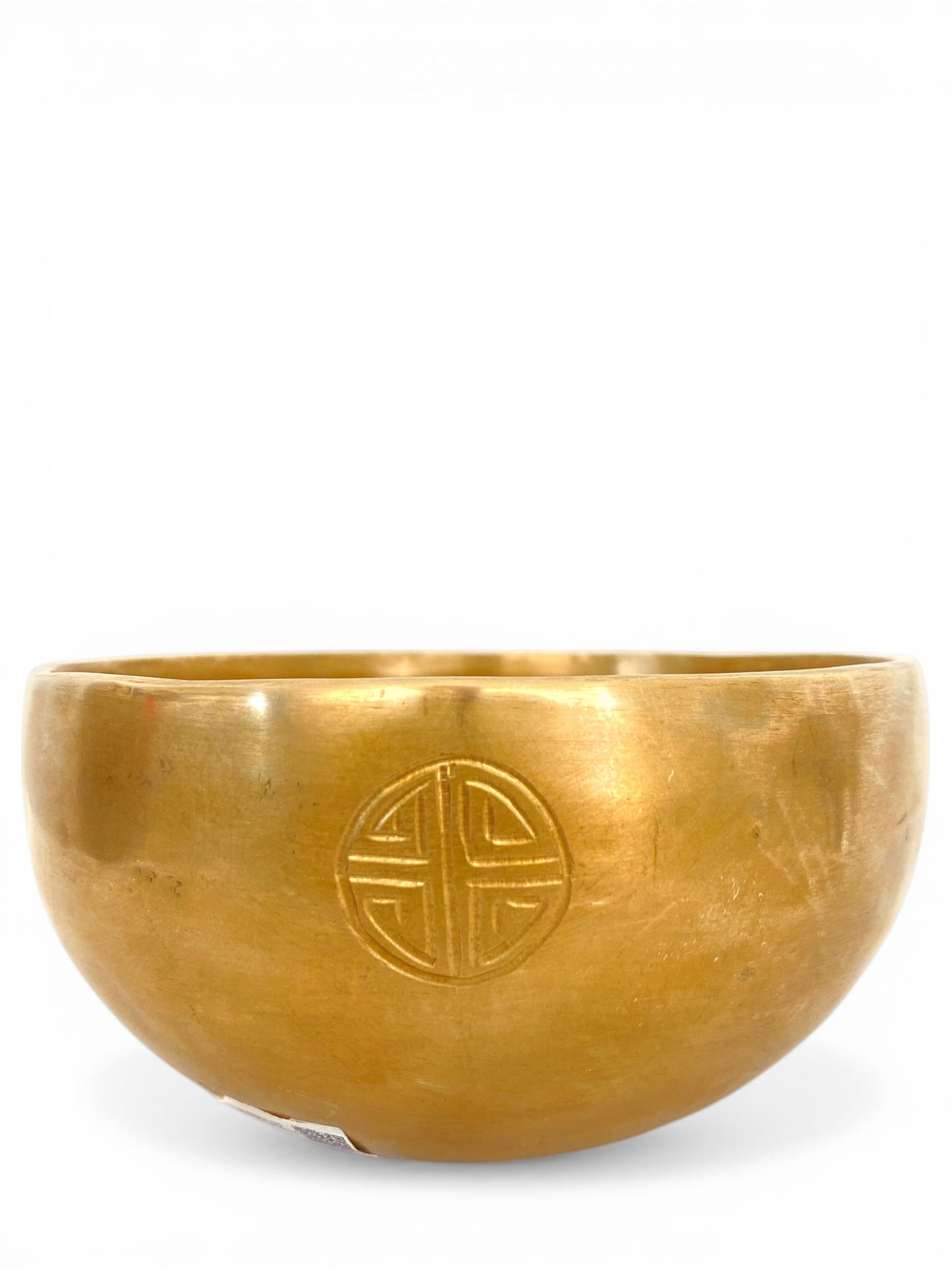 12cm Note D Sacral Chakra Full Moon Singing Bowl - Size 1 - colour Brass - Nepal