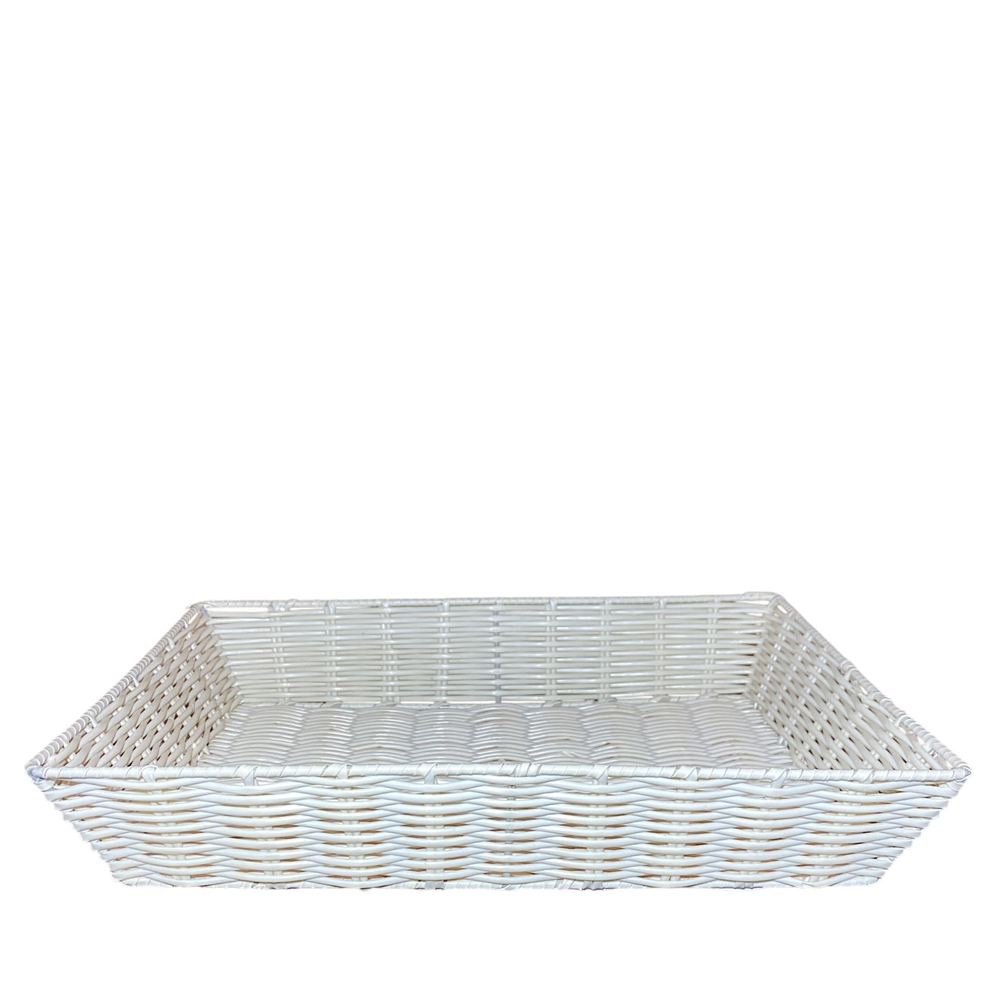 NYLON RECT TRAY / WIRE FRAME white 16 x 12 x 3