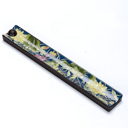 Porcelain Incense Burner Seat - Heron - 22.5x3x1.5cm - NEW424