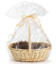 CELLO BASKET BAG - 35 x 48 - CLEAR - 30 micron (Sold in 25s)