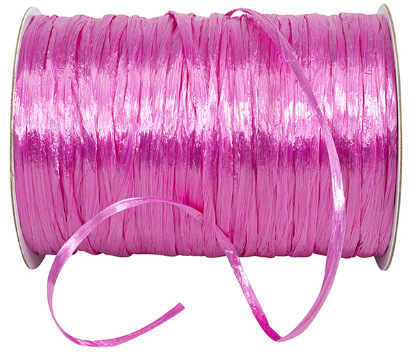 Pearlized Rayon Raffia - Azalea - 100 yards