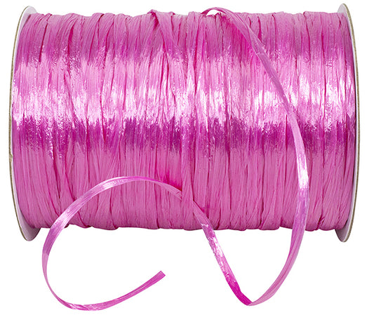 Pearlized Rayon Raffia - Azalea - 100 yards