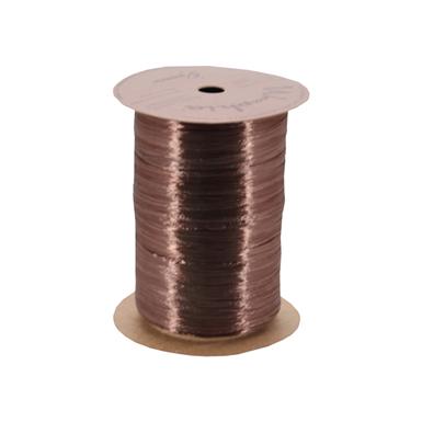 Pearlized Rayon Raffia - Chocolate Brown - 100 yards
