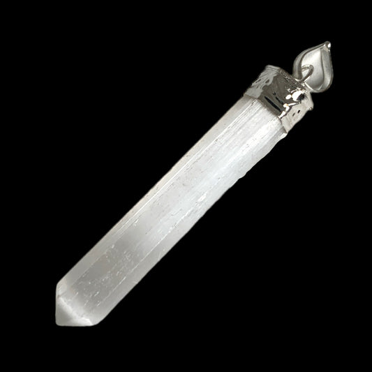 Selenite Cap Pendant - 50-60mm - NEW121