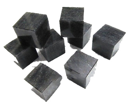 Black Tourmaline Cubes Stones 25x25mm - 45 Grams - India