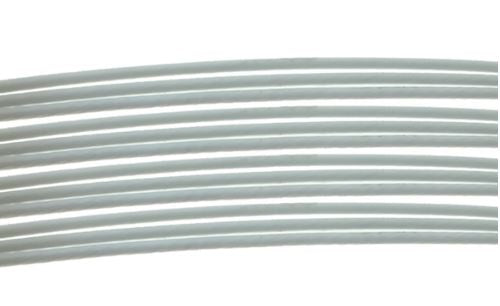 Morion Tiger Tail Wire Necklace Cord, brass screw clasp, more colors for choice, 5x13mm,1mm, Length:17.8 Inch, Sold By Strand