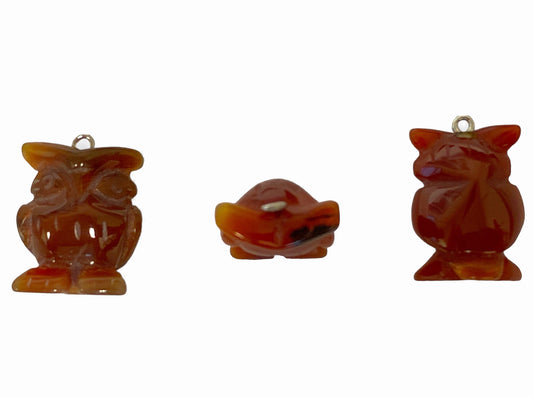OWL - Carnelian - Baby - China - NEW1122