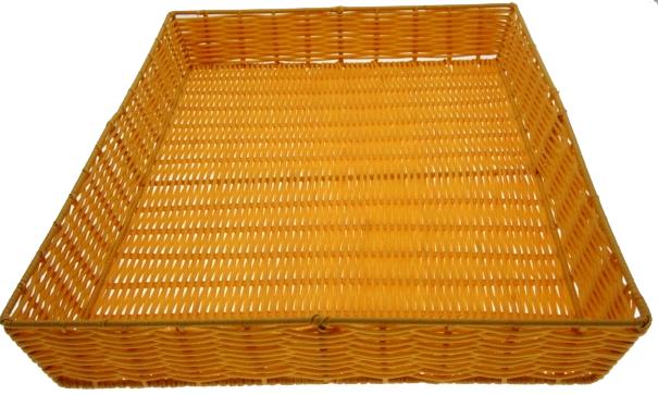 NYLON Rectangle TRAY WIRE FRAME white 24 x 16 x 3 inches