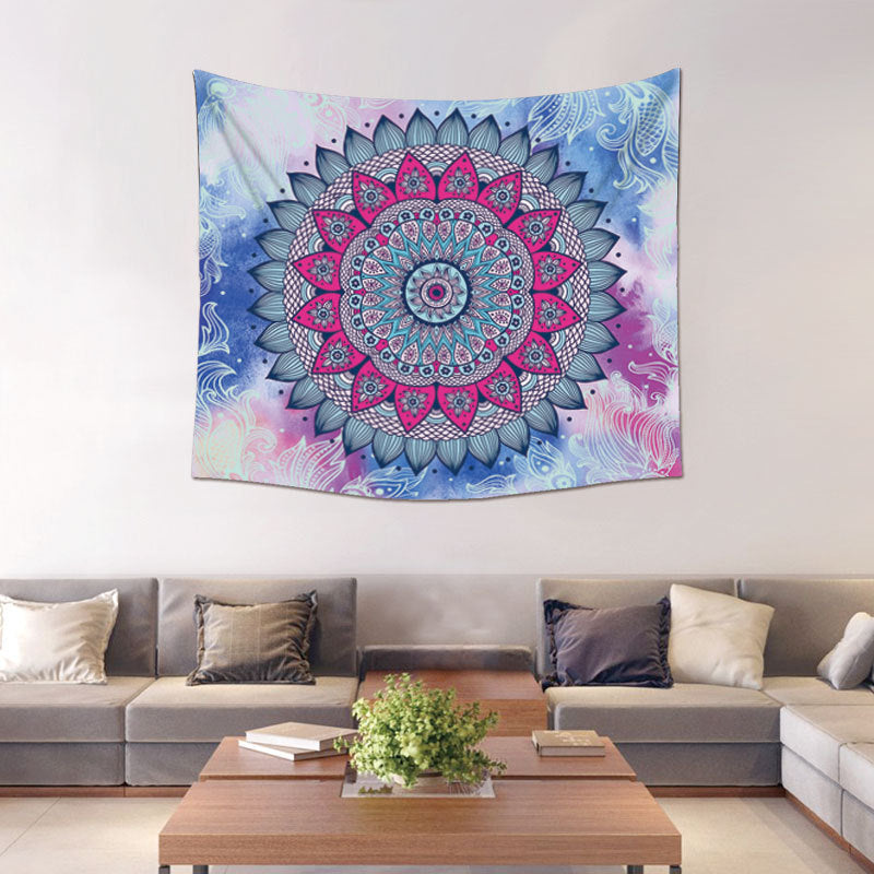 Pink & Blues Tapestry Wall Hanger - 150x130cm - ALTAR CLOTH - Polyester