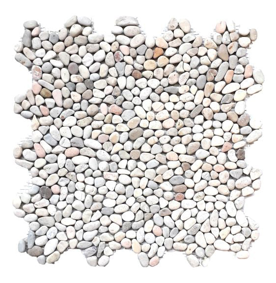 Mini Cream Pebble Interlocking Tiles - 30 x 30cm - 11 per case