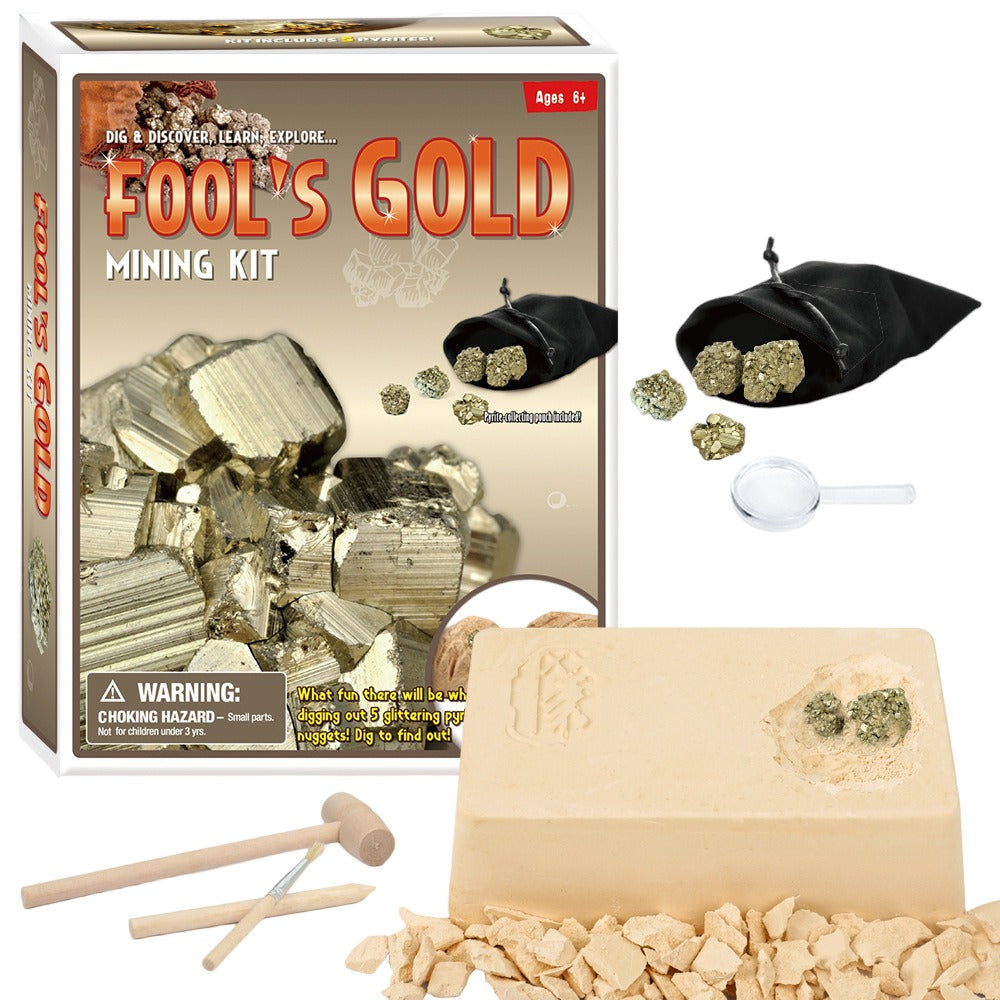 Fools Gold Mining Kit - Dig Your Own Fools Gold - NEW523