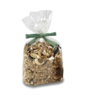 Pack of 100 - 2-5/8 x 1 7/8 x 10.25 (120x260mm) - Bio NatureFlex - Medium Clear Bags with Hard Bottom (10 per master case)