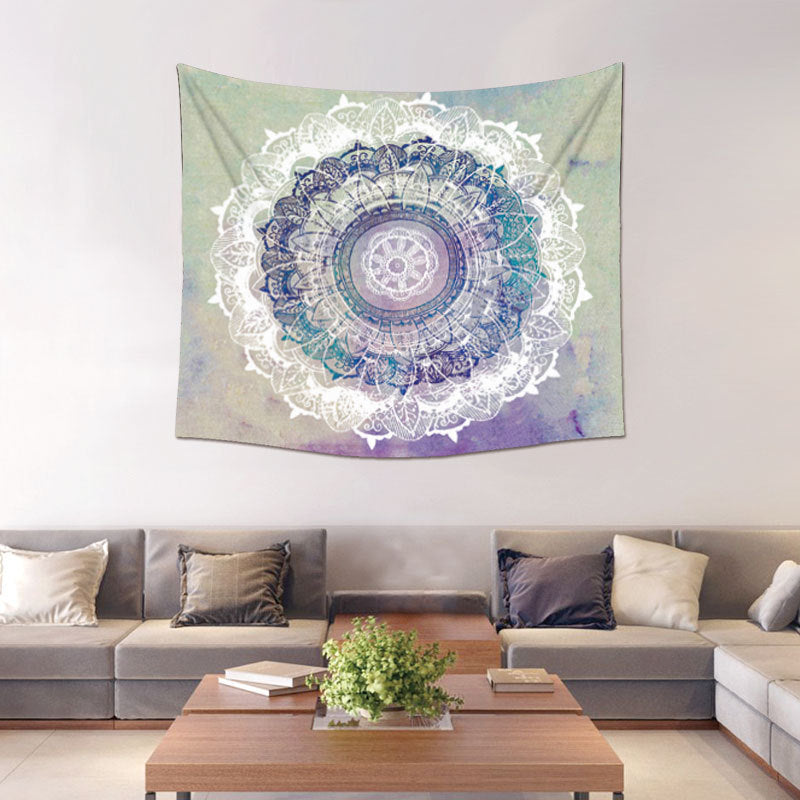 White Green Tapestry Wall Hanger 150x130cm ALTAR CLOTH Polyester