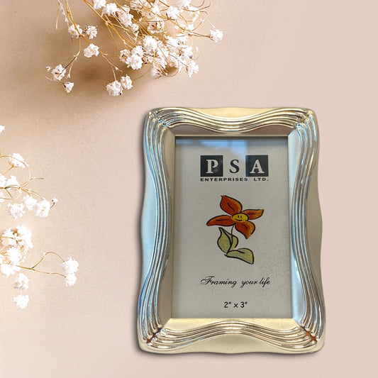 SILVER PLATED MINI PICTURE FRAMES Fits 2 x 3 inch - Display unit of 24