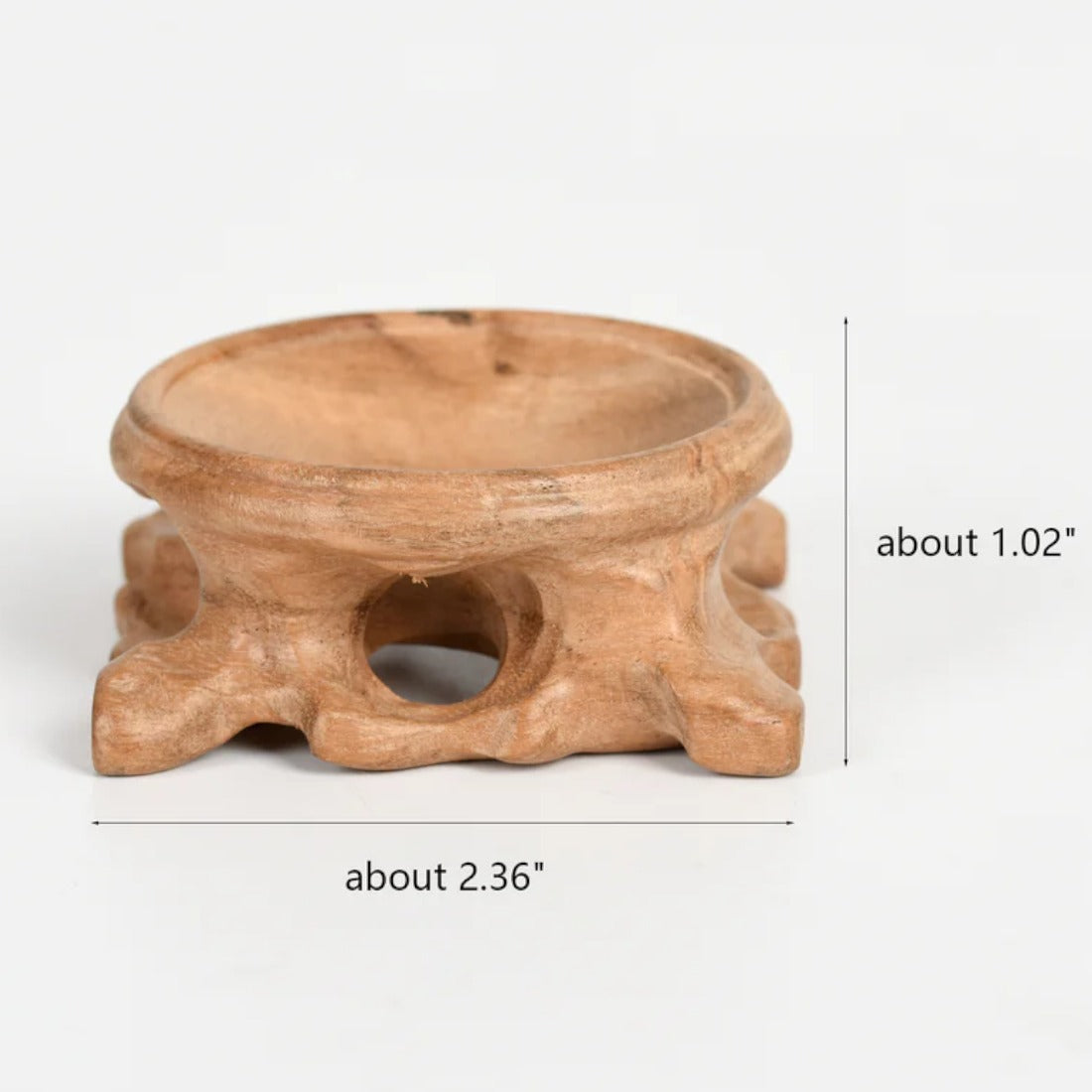 60 x 25mm - Sphere Stand Natural Wooden - 2.36 x 1.02 inch - NEW1022