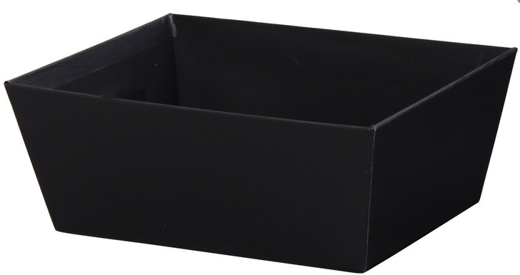 Black - Large Market Tray No handles - 12 x 9 1/2 x 4 1/2 inch - Case pack 12 - Cello Bag to fit 25x35 - China - NEW825