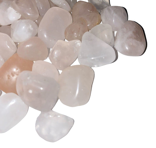 Rose Quartz Tumbled Stones - Small 15 - 25 mm - Grade B - 1 lb. - Brazil - NEW122