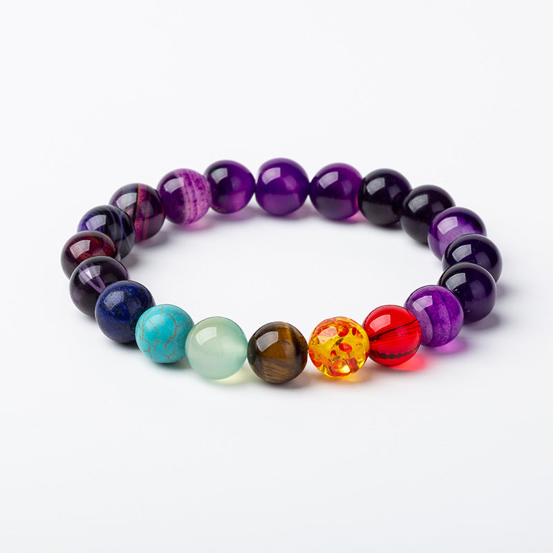 Chakra Bracelet 10mm - Purple Am - NEW222