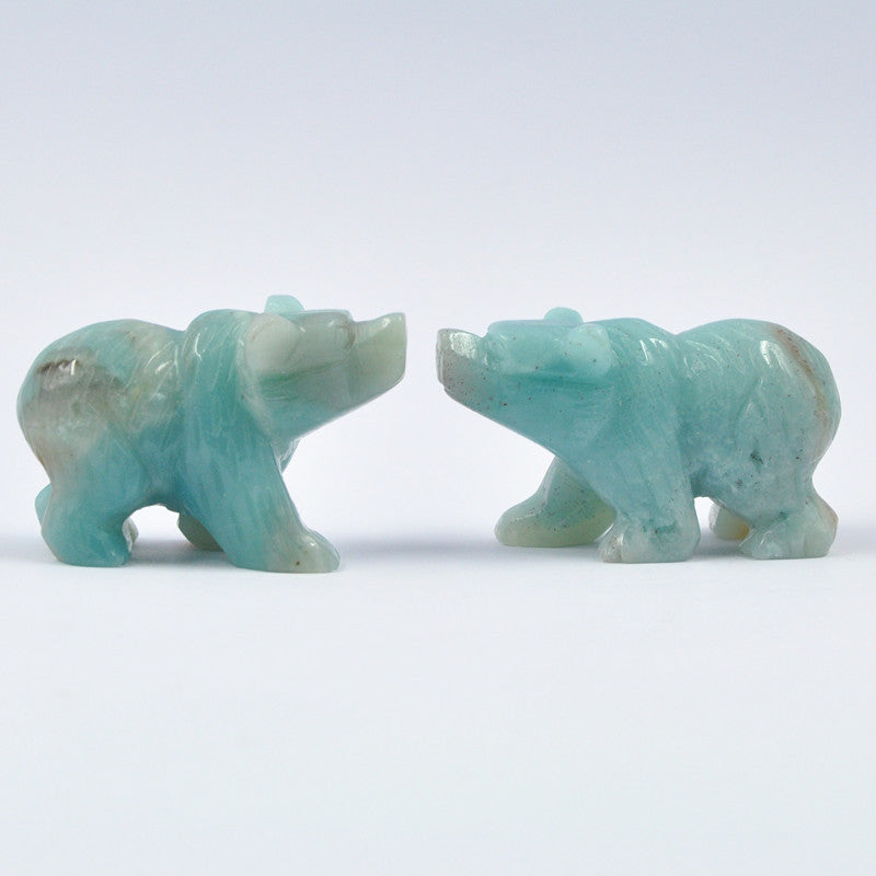 Bear - Amazonite- 38x25x20mm - NEW222