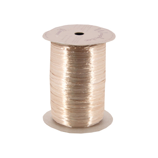 Pearlized Rayon Raffia - Ivory - 100 yards