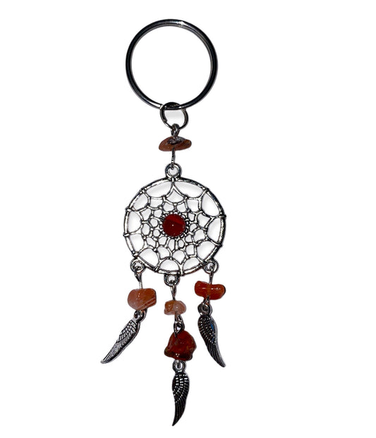 Carnelian  - Dream Catcher Key rings - 4.25 x 1 inch - NEW1022