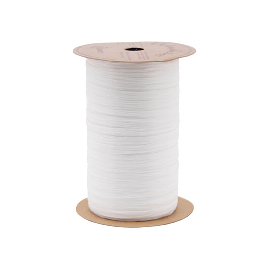 Matte Rayon Raffia - White - 100 yards