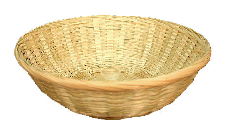 BAMBOO BUN BASKET TRAY - 11 inch dia