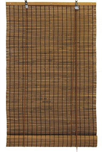 3.5 wide x 6 ESPRESSO BAMBOO BLINDS - 42 x 72 inches