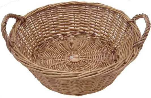 WILLOW TRAY 17 DIA x 5.5 inch Deep - HONEY