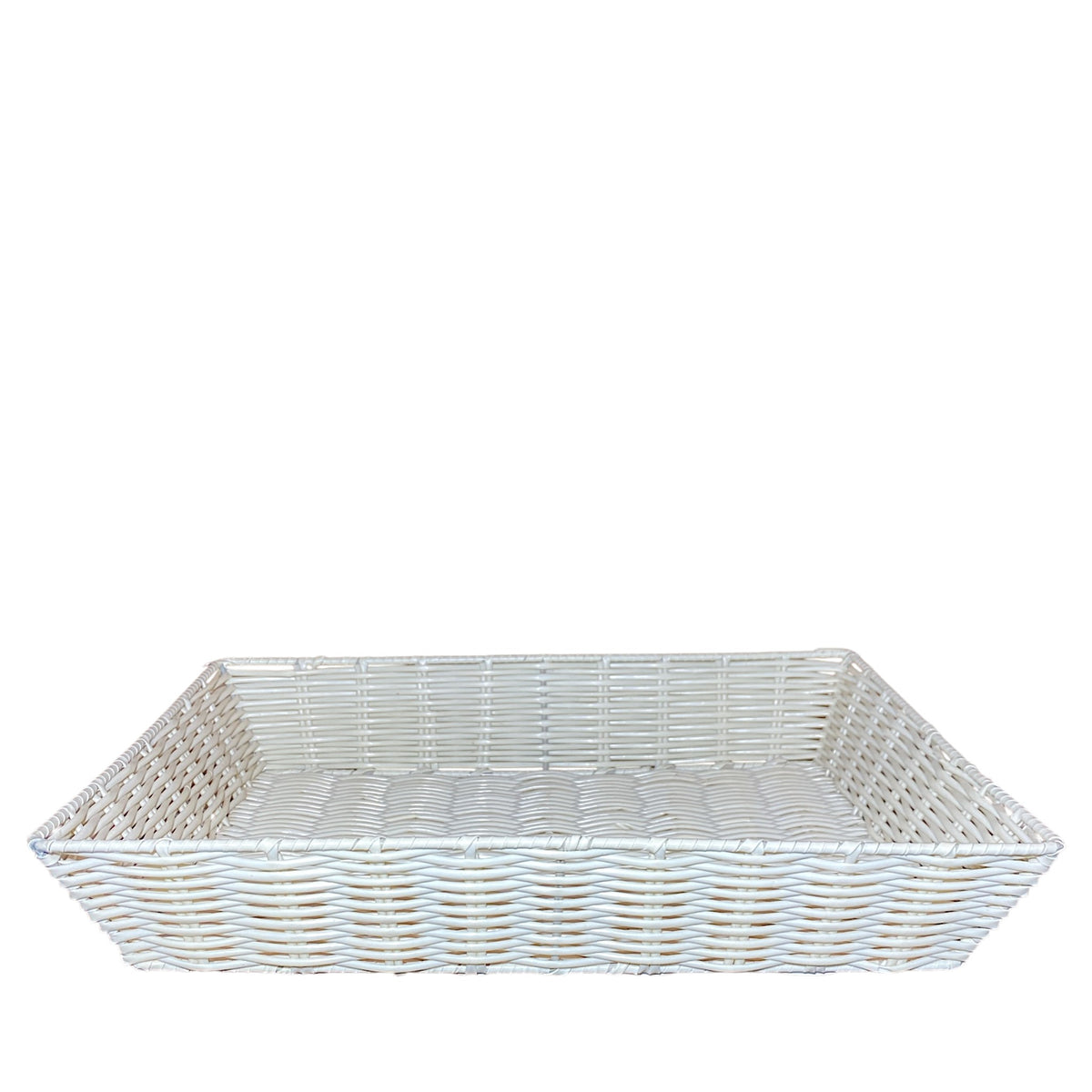 NYLON RECT TRAY /  WIRE FRAME white 16 x 12 x 3
