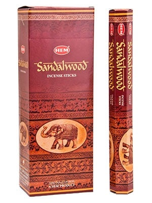 Hem Sandalwood 20 Incense Sticks per inner box (Box of 6 Packs) - NEW624