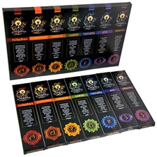 Goloka Black Series - Chakra 7-in-1 Gift Pack - Incense Sticks 15 grams per inner box (12/box) NEW920