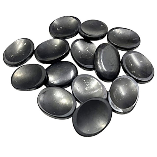 Shungite Worry Stones - 30-40mm Long - India - NEW225