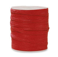 Matte Paper Raffia - Red - 7 mm x 100 yards