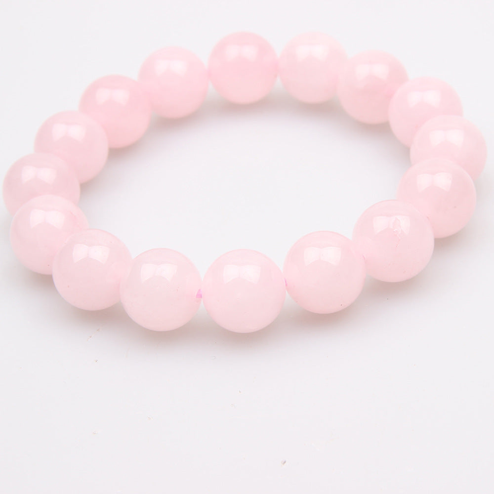 Rose Quartz Bracelet - 14mm Beads (Approx 7.1 Inch)
