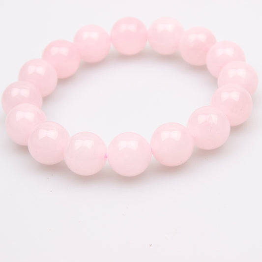 Rose Quartz Bracelet - 14mm Beads (Approx 7.1 Inch)