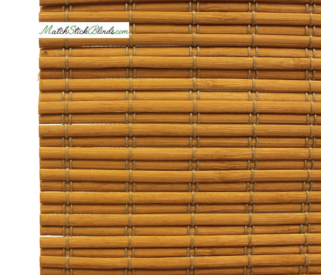 Honey Amber Slat Bamboo Blinds - BL100H Series