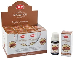 Hem Mystic Cinnamon Aroma Oil - Box With 12 Bottles