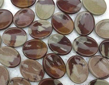 Narmada Lingam River Worry Stones - 30-40mm Long 15g - India