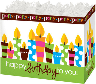Birthday Party Basket Box - Small - Small - 6 3/4 x 4 x 5 inches deep (order in 6's)
