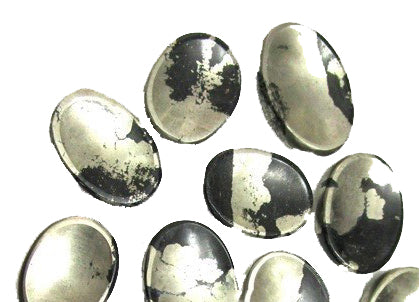 Pyrite Worry Stones - 30-40mm Long - India